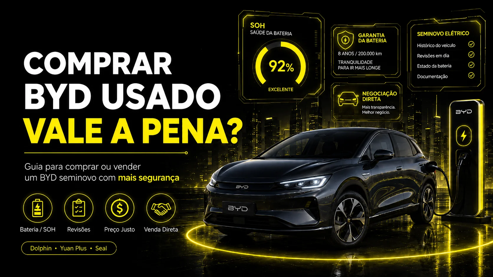 Comprar um BYD usado vale a pena? Guia para fechar o melhor negócio