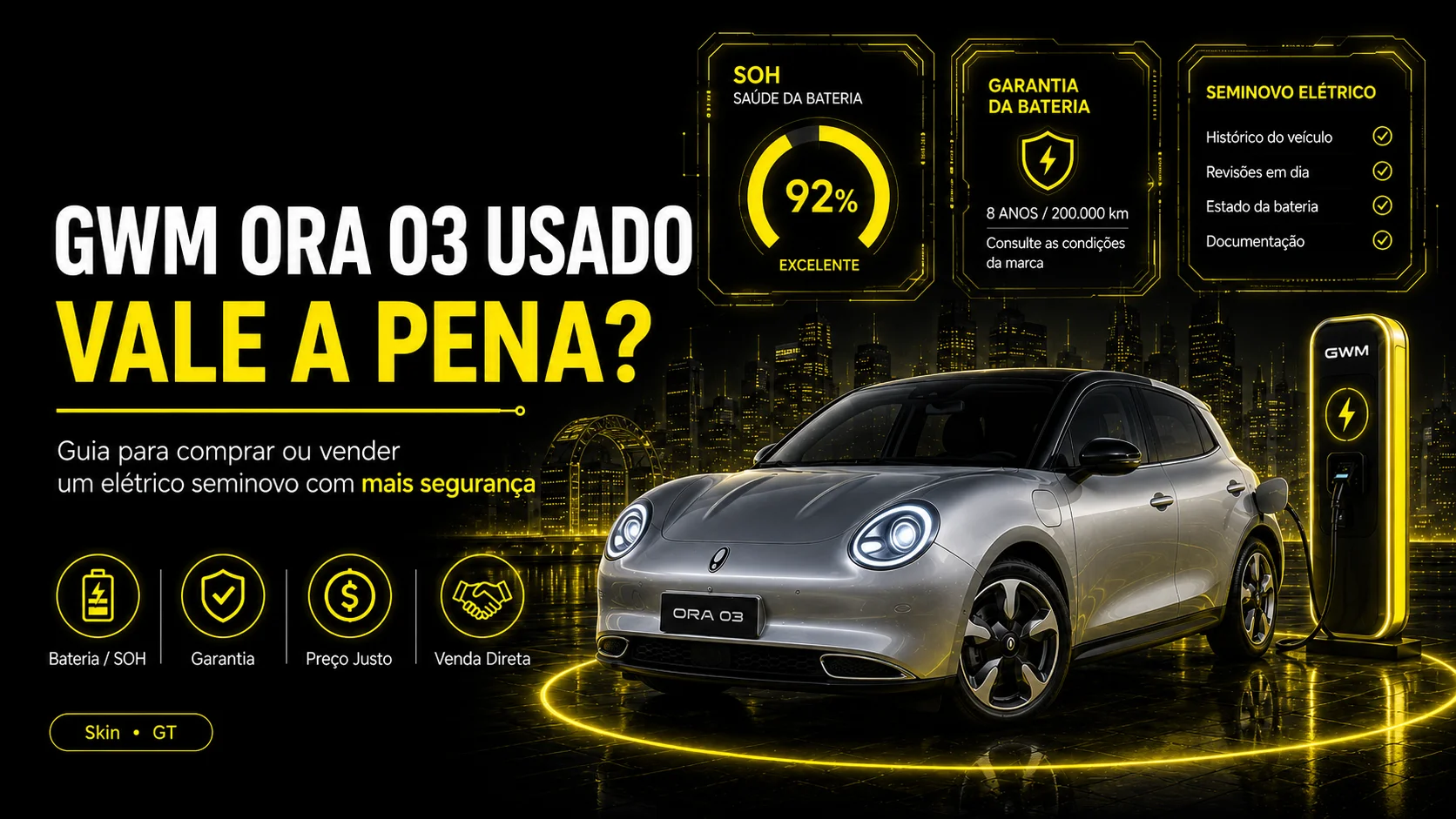 GWM Ora 03 seminovo: o que avaliar antes de comprar ou vender