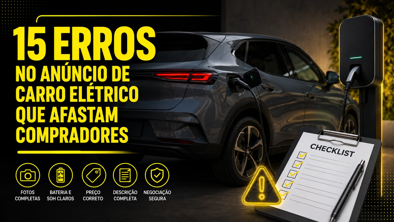 15 erros no anúncio de carro elétrico que afastam compradores