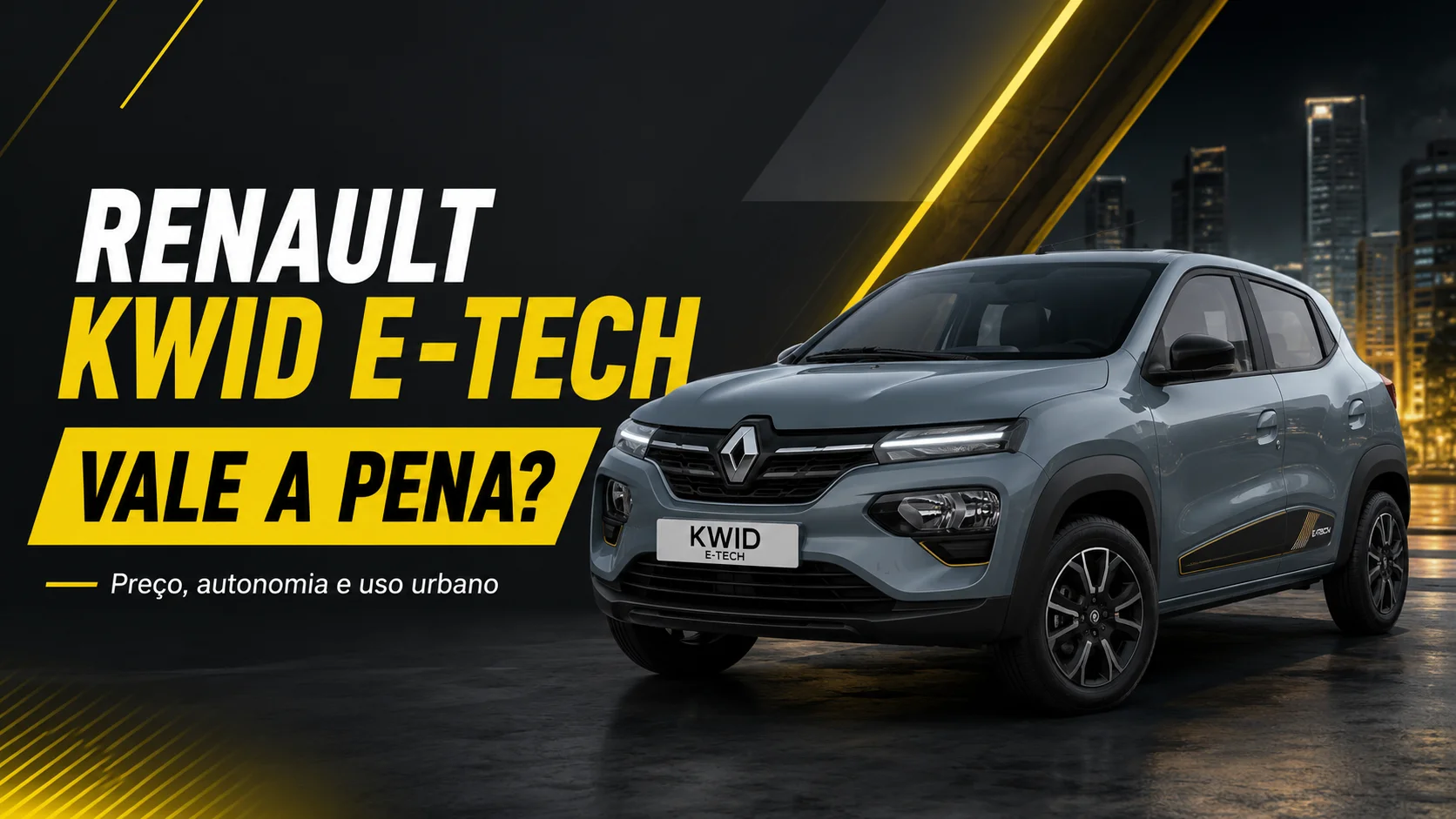 Renault Kwid E-Tech vale a pena em 2026? Preço, autonomia e limitações