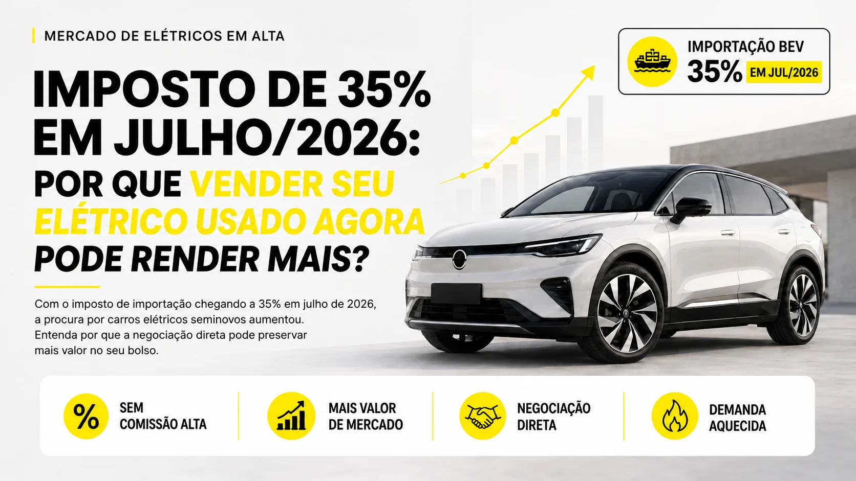 Vai vender seu carro elétrico? Cuidado com a "taxa de troca" da concessionária